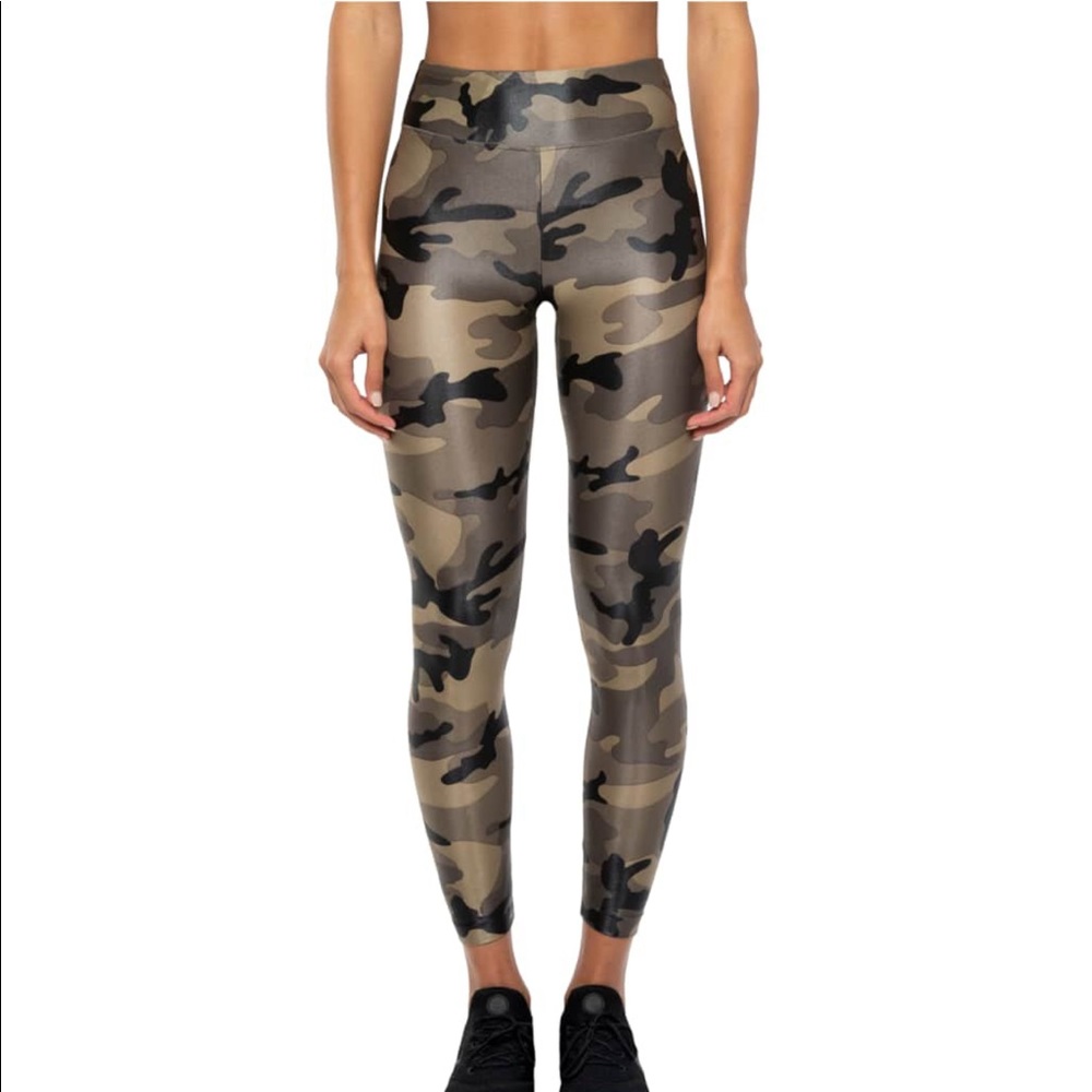 Kodak Lustrous High-Rise Camo-Print Leggings #96